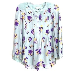 Rebecca Taylor Silk Floral Blouse